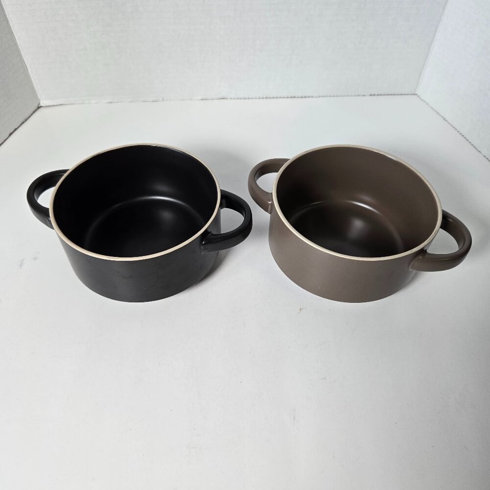 Lot Of 2 MIkasa, Ella  Stoneware Soup Bowls/Cups.